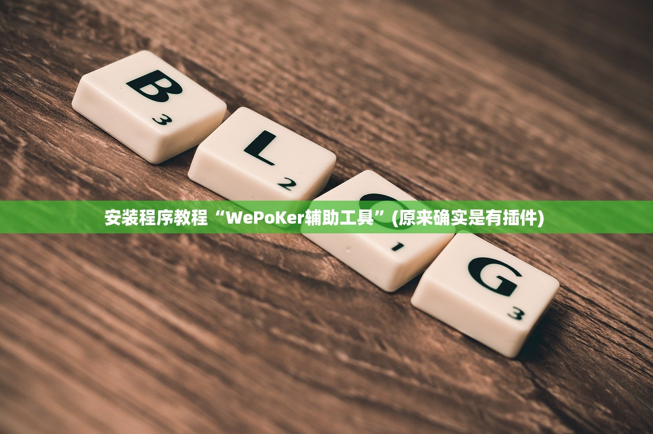 安装程序教程“WePoKer辅助工具	”(原来确实是有插件) 