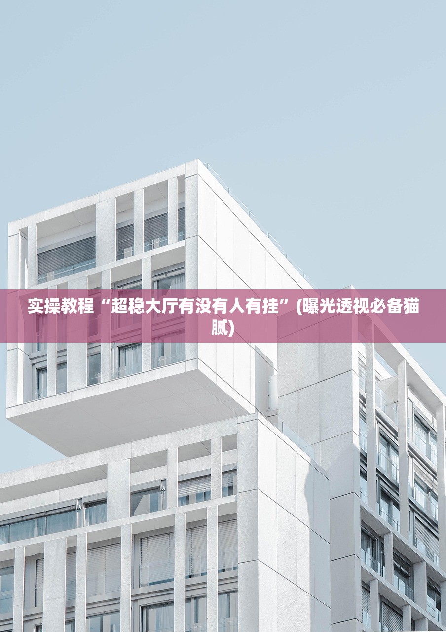 实操教程“超稳大厅有没有人有挂”(曝光透视必备猫腻)